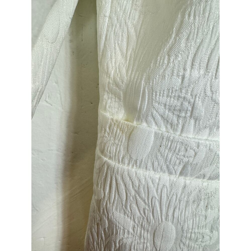 Black Label by Evan Picone White Long Sleeve Dress Jacket Women's 14 - Picture 4 of 4